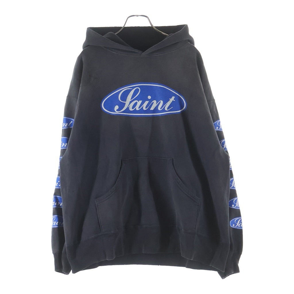 SAINT MICHAEL(セントマイケル) 25AW LOVE AMONG HOODIE プルオーバーフーディ パーカー SM-HR1-0000-053 グレー