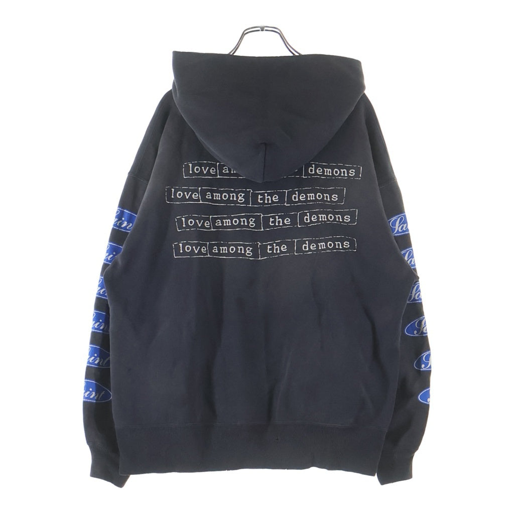 SAINT MICHAEL(セントマイケル) 25AW LOVE AMONG HOODIE プルオーバーフーディ パーカー SM-HR1-0000-053 グレー