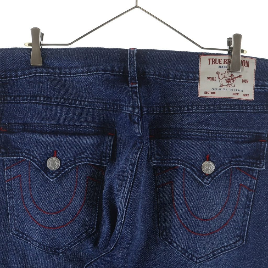 TRUE RELIGION(トゥルーレリジョン) Ricky Relaxed Straight Jeans リッキー リラックスドストレートジーンズ ストレッチデニムパンツ 61017-61041-61072 インディゴ