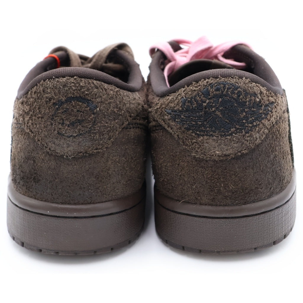 NIKE(ナイキ) ×TRAVIS SCOTT AIR JORDAN 1 LOW OG SP VELVET BROWN トラヴィススコット エアジョーダン 1 ベルベット ローカットスニーカー US9.5/27.5cm DM7866-202