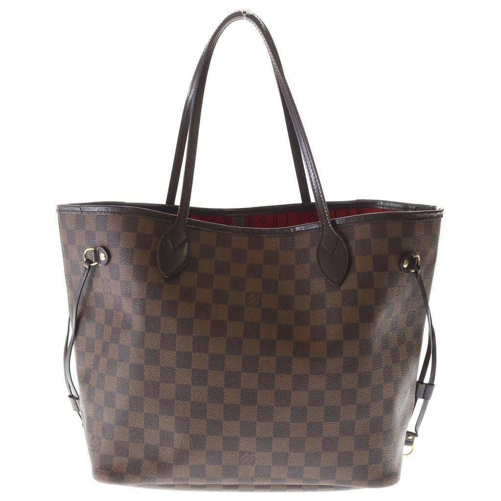 LOUIS VUITTON(ルイヴィトン) Damier Neverfull MM ダミエ ネヴァーフルMM チェッカー総柄レザートートバッグ N51105 ブラウン