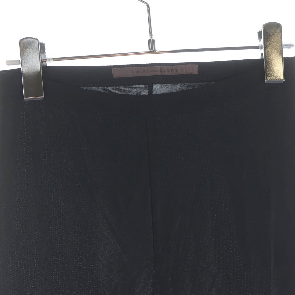Rick Owens Lilies(リックオウエンスリリーズ) 23AW Carmen Pant カルメンパンツ サイドスリットビスコースロングフレアパンツ レディース LI02C2331-GVI ブラック