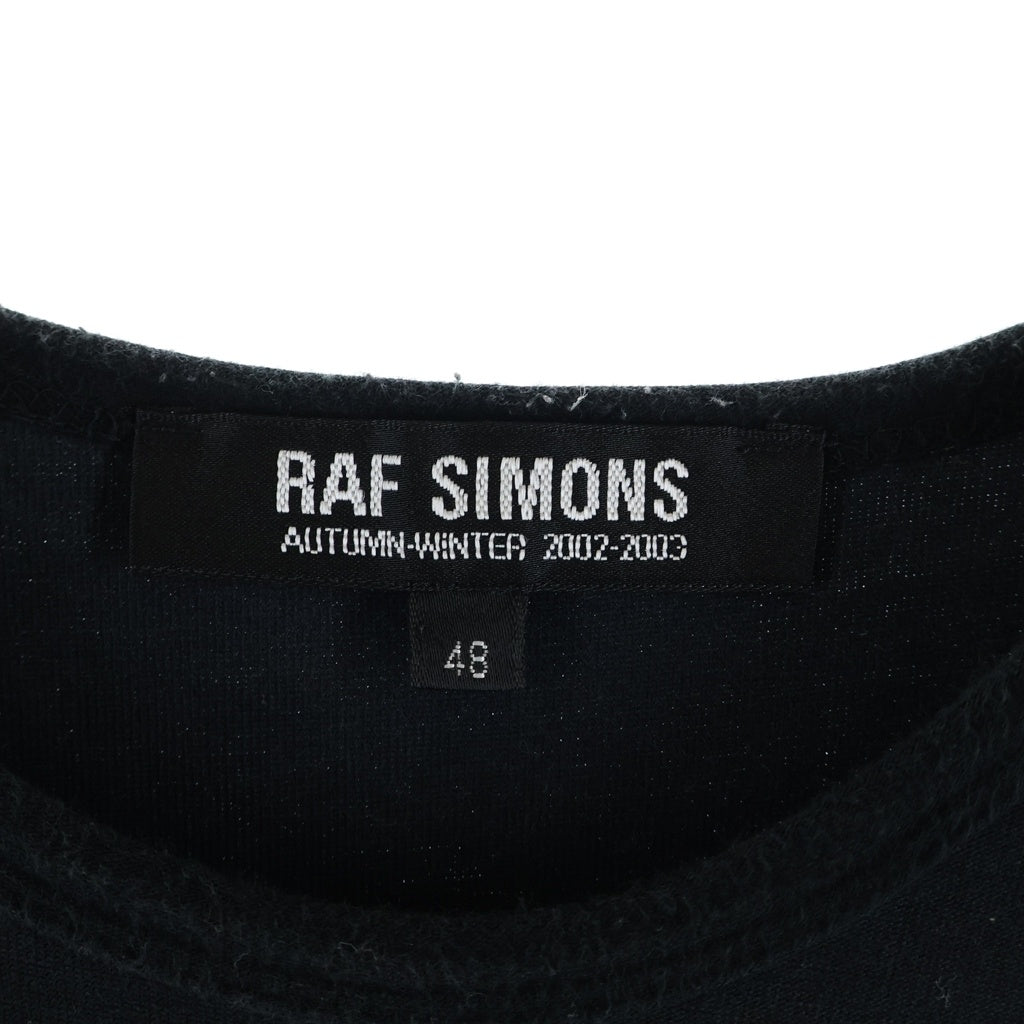 RAF SIMONS(ラフシモンズ) ARCHIVE 02AW Creeper NEBRASKA Tee アーカイブ クリーパー期 ネブラスカTシャツ オーバーサイズクルーネック半袖Tシャツ ブラック