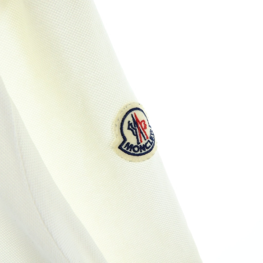 MONCLER(モンクレール) 23AW SS POLO ショートスリーブポロシャツ ロゴパッチ半袖ポロシャツ I20918A00007 ホワイト