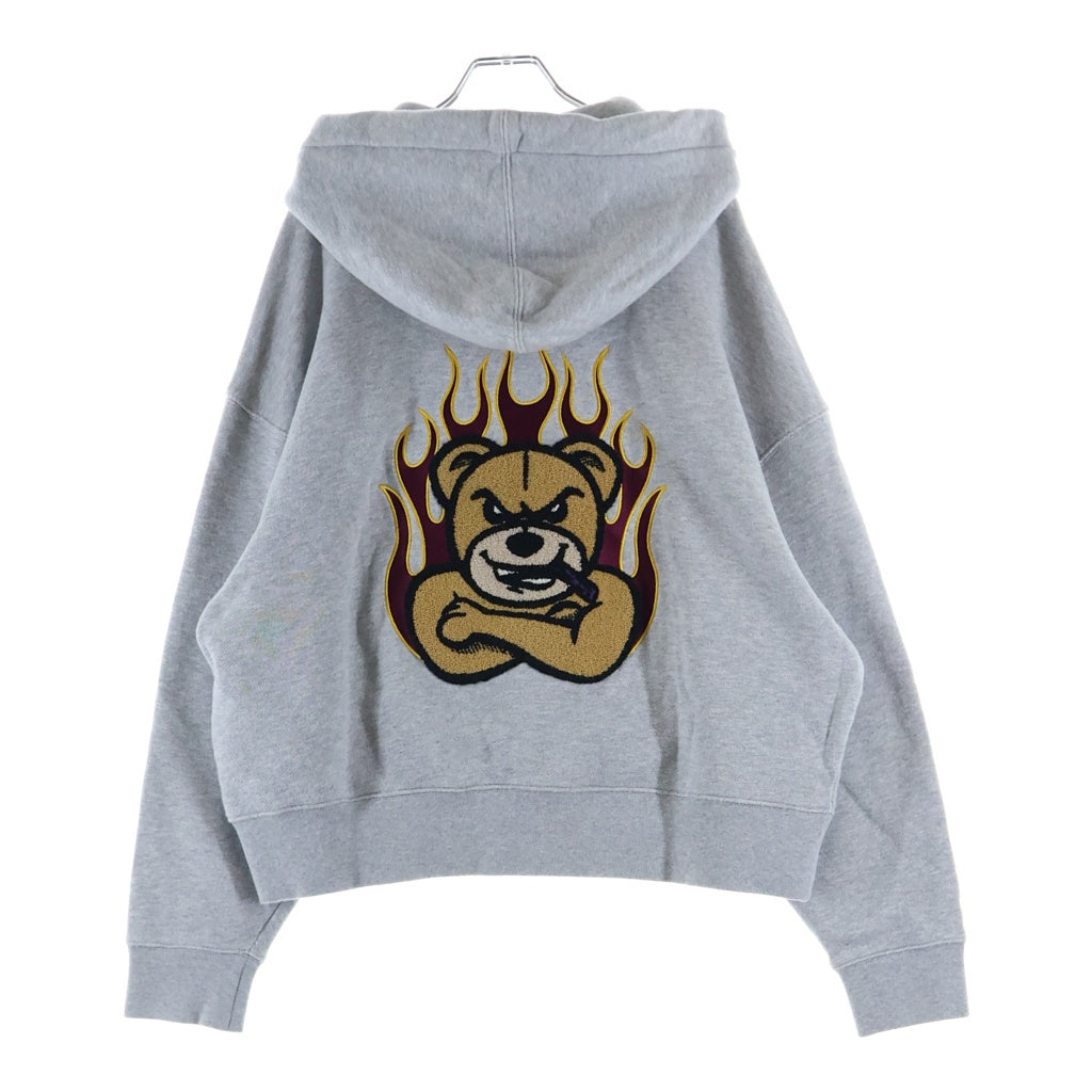 MONCLER(モンクレール) 22AW ×Palm Angels Embroidery Hooded Sweatshirts ×パームエンジェルス エンブロイダリーフーデットスウェットシャツ プルオーバーパーカー H209L8G00010