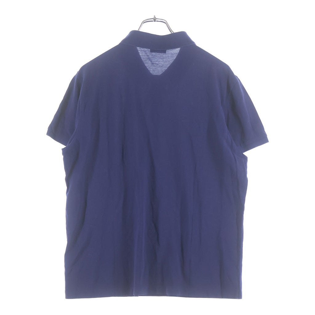 MONCLER(モンクレール) 20SS MAGLIA POLO MANICA CORTA S/S Polo Shirts ショートスリーブポロシャツ ラバーロゴ半袖ポロシャツ F10918A71000 ネイビー