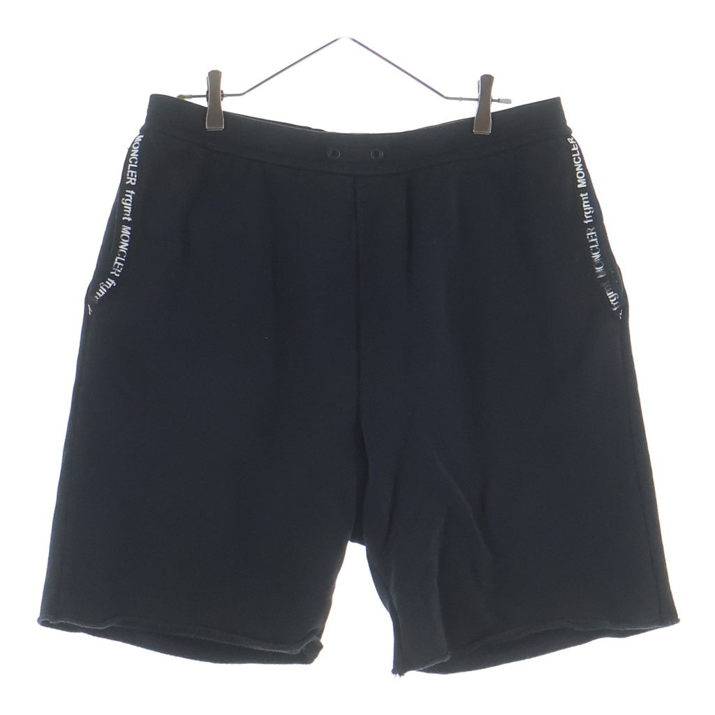 MONCLER GENIUS(モンクレール ジーニアス) 20AW ×FRGMNT DESIGN PANTALONE CORTO Pocket Logo Half Pants ポケットロゴハーフパンツ ショートパンツ F209U8H70200 ブラック