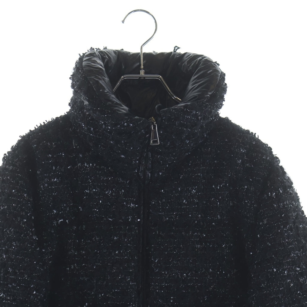 MONCLER(モンクレール) 25AW Urbel Tweed Short Down Jacket ウルベル ツイード ショート ダウンジャケット ブラック レディース K20931A00245