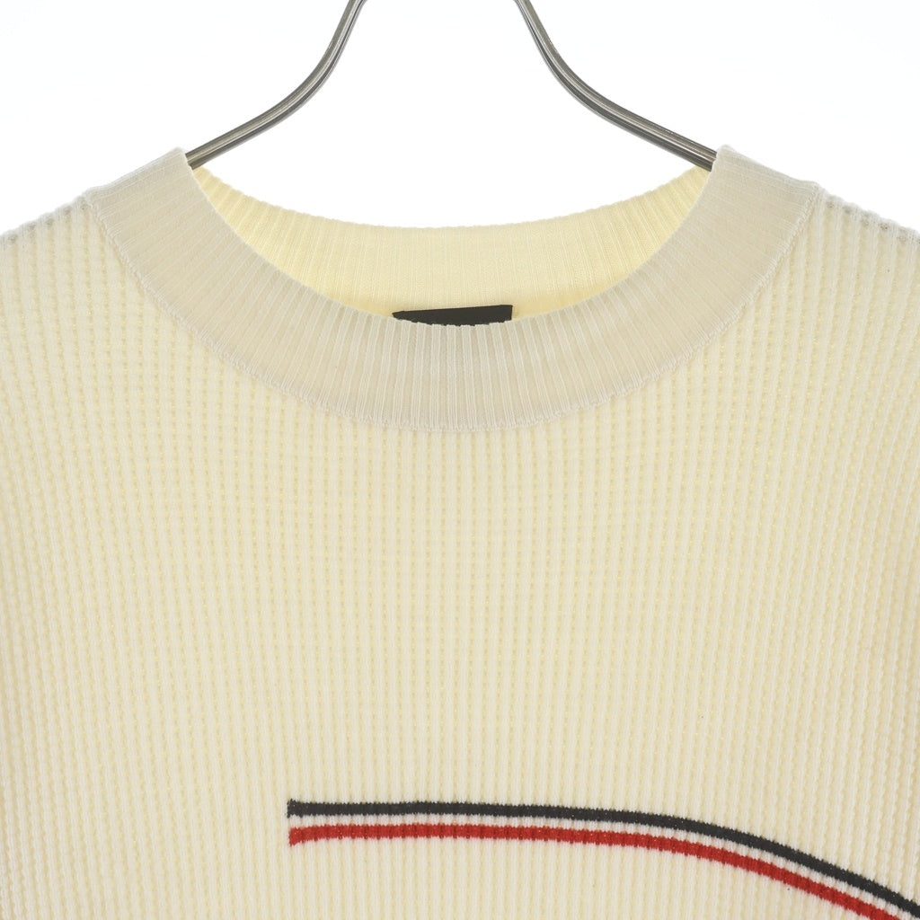 MONCLER(モンクレール) 20AW GIROCOLLO TRICOT Wool Knit Sweater ウールニットセーター クルーネック長袖ニットセーター F20919C75700 ホワイト