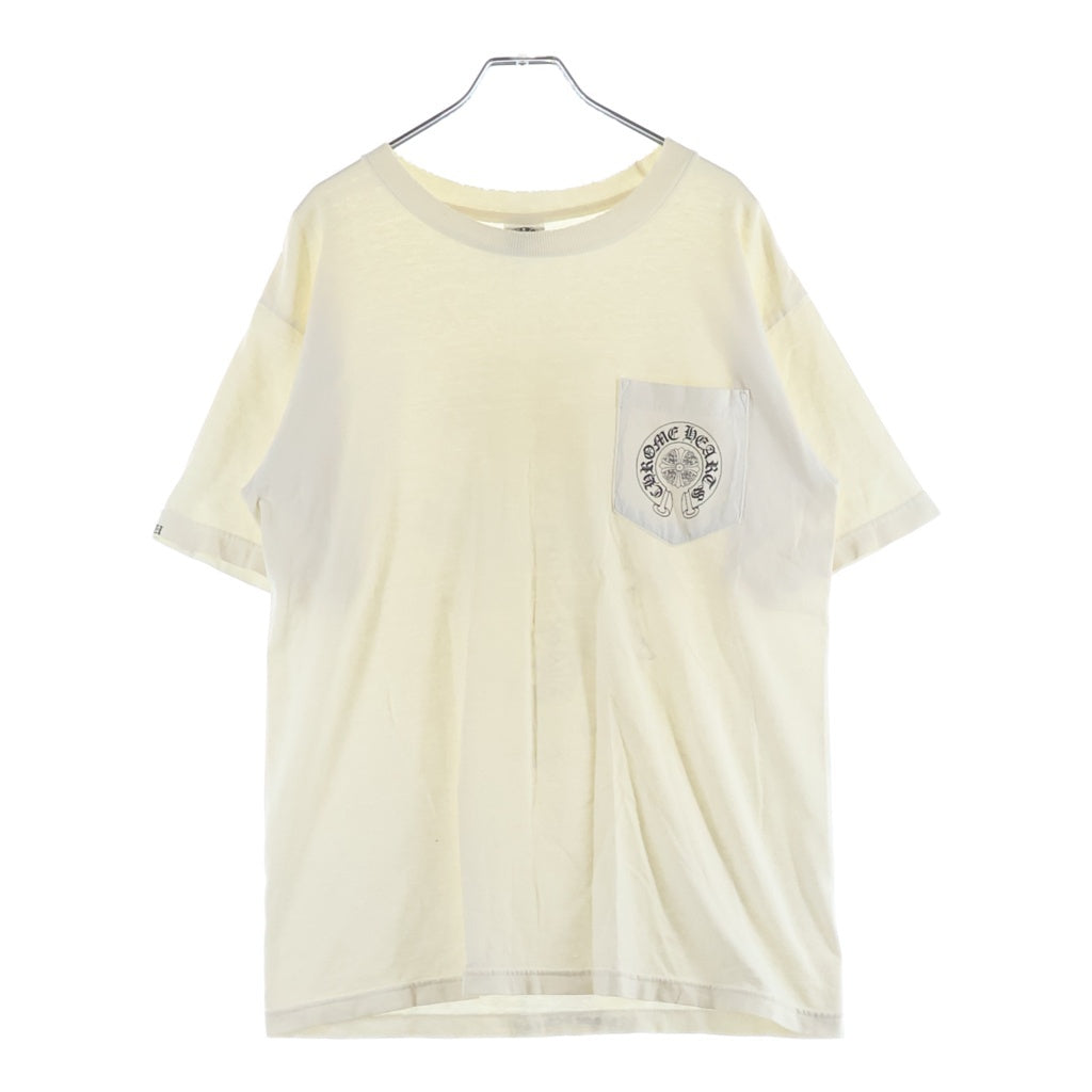 CHROME HEARTS(クロムハーツ) OLD バックセメタリープリント 半袖ポケットTシャツ カットソー ホワイト