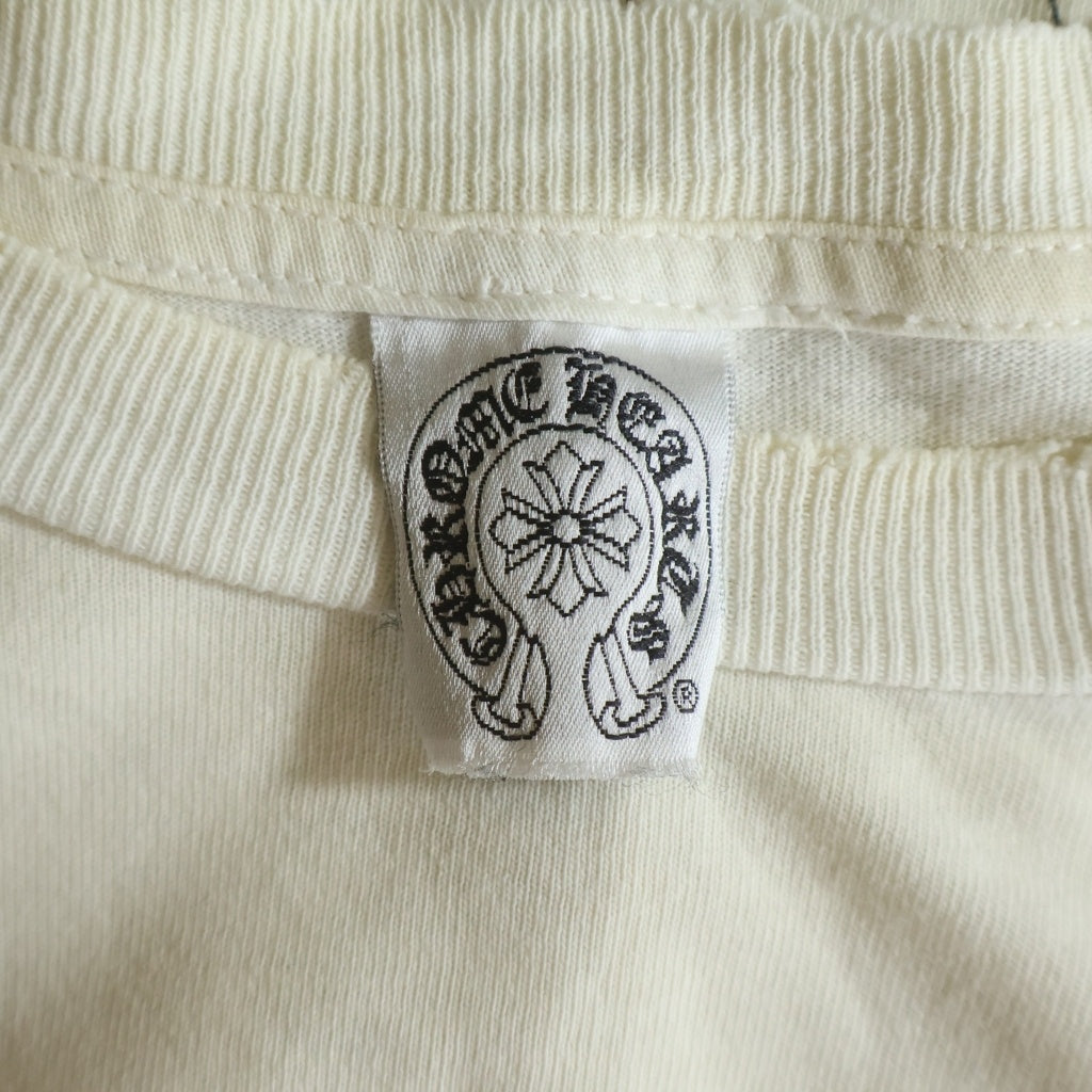 CHROME HEARTS(クロムハーツ) OLD バックセメタリープリント 半袖ポケットTシャツ カットソー ホワイト