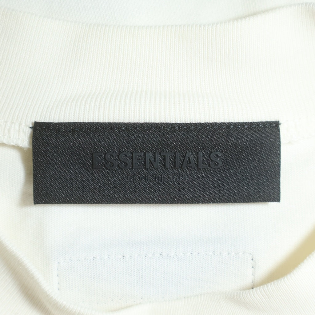 FEAR OF GOD ESSENTIALS(フィアオブゴッド エッセンシャルズ) Rubber Logo S/S T-Shirts ラバーロゴショートスリーブTシャツ クルーネック半袖Tシャツ ホワイト