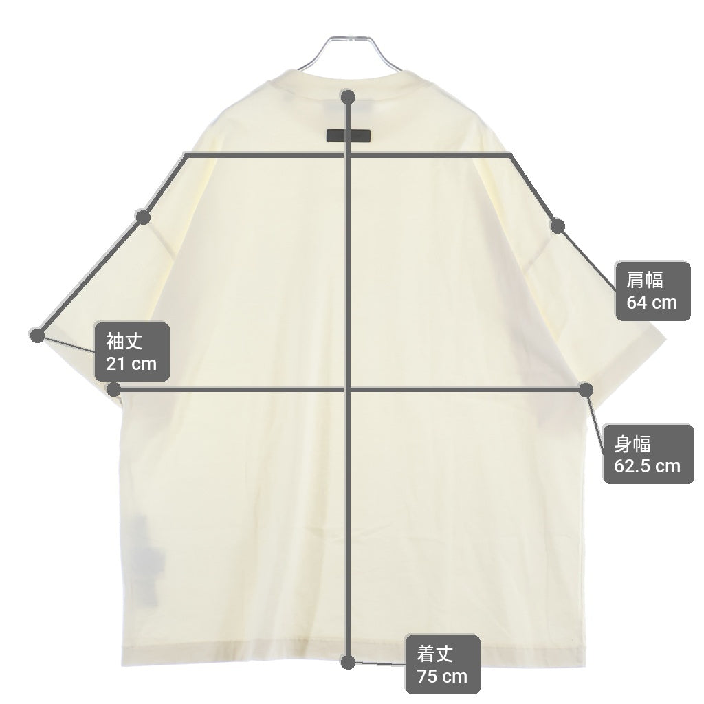FEAR OF GOD ESSENTIALS(フィアオブゴッド エッセンシャルズ) Rubber Logo S/S T-Shirts ラバーロゴショートスリーブTシャツ クルーネック半袖Tシャツ ホワイト