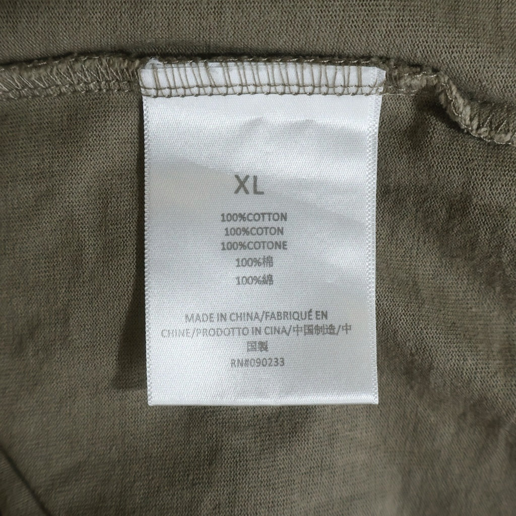 FEAR OF GOD ESSENTIALS(フィアオブゴッド エッセンシャルズ) Felt Logo Mock Neck L/S T-Shirts フェルトロゴモックネックロングスリーブTシャツ 長袖Tシャツ ブラウン