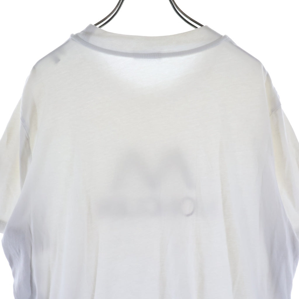 MONCLER(モンクレール) 22SS SS TSHIRT ショートスリーブTシャツ ロゴプリントサイドストライプクルーネック半袖Tシャツ H10918C00038 ホワイト