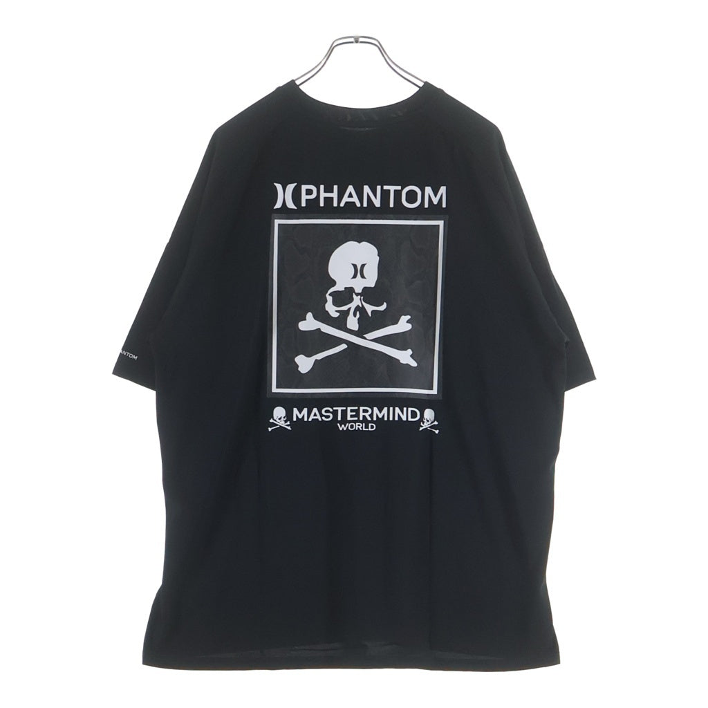mastermind JAPAN(マスターマインドジャパン) ×Hurley ハーレー プリント半袖Tシャツ カットソー ブラック