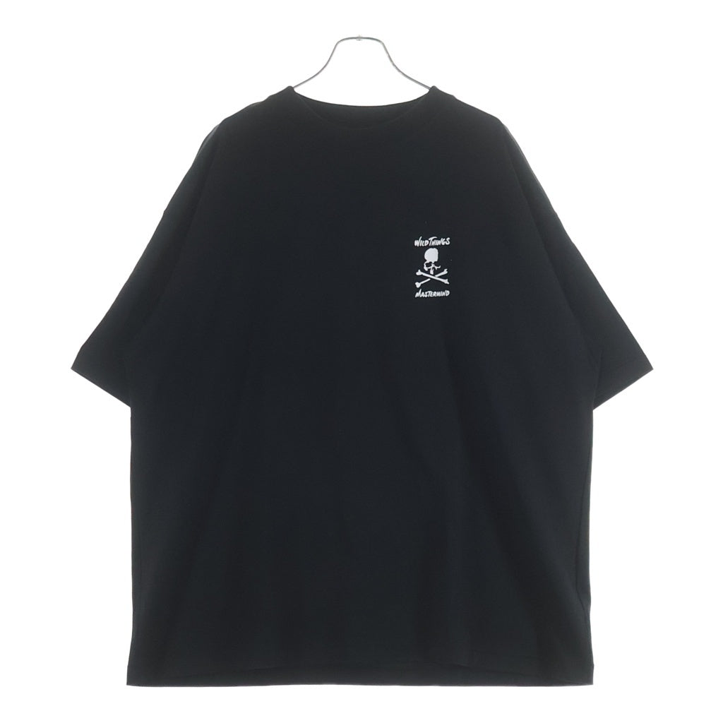 mastermind JAPAN(マスターマインドジャパン) ×WILD THINGS ワイルドシングス プリント 半袖Tシャツ カットソー ブラック