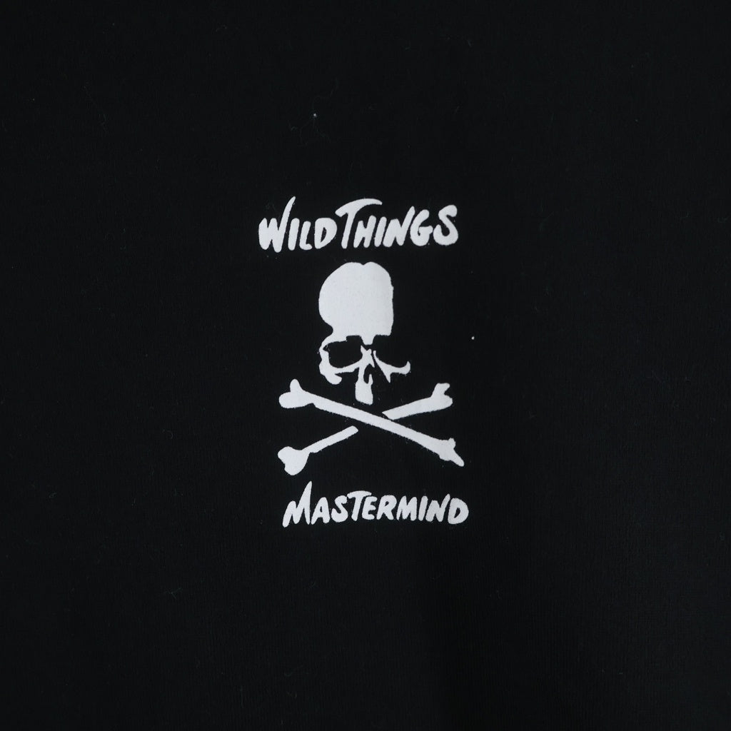 mastermind JAPAN(マスターマインドジャパン) ×WILD THINGS ワイルドシングス プリント 半袖Tシャツ カットソー ブラック