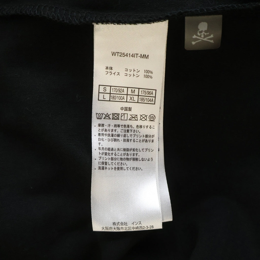 mastermind JAPAN(マスターマインドジャパン) ×WILD THINGS ワイルドシングス プリント 半袖Tシャツ カットソー ブラック