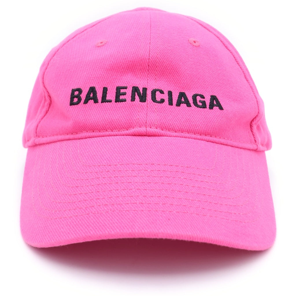 BALENCIAGA(バレンシアガ) LOGO CAP ロゴ刺繍 ベースボールキャップ 帽子 590758 310B2 ピンク レディース