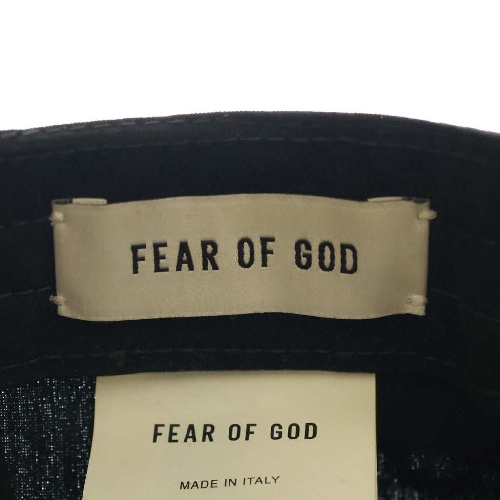 FEAR OF GOD(フィアオブゴッド) Eternal Cap エターナルキャップ 5パネルベースボールキャップ 帽子 ブラック