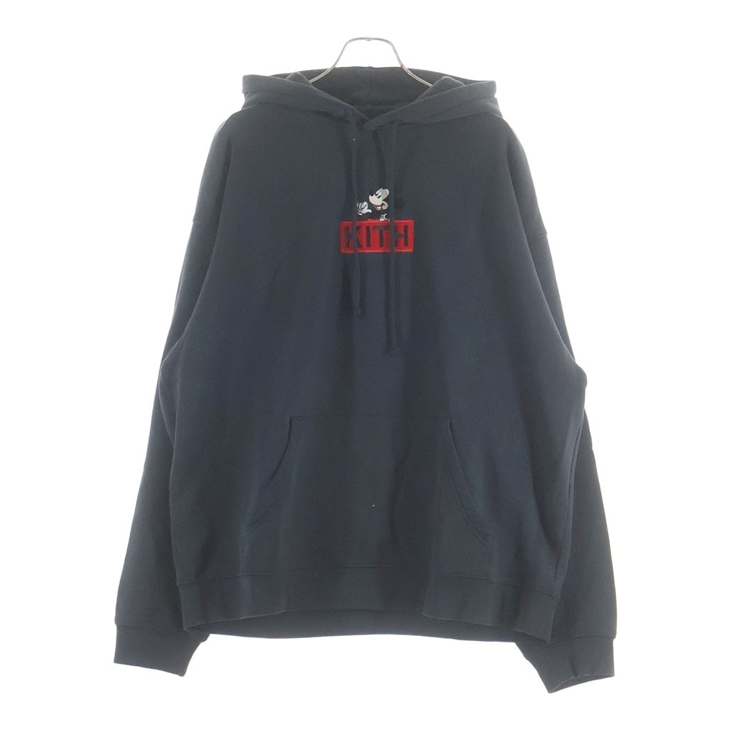 KITH(キス) ×Disney Mickey Classic Logo Hoodie ディズニー ミッキー クラシックロゴ フーディ パーカー 23-070-060-0032-4-0 ブラック