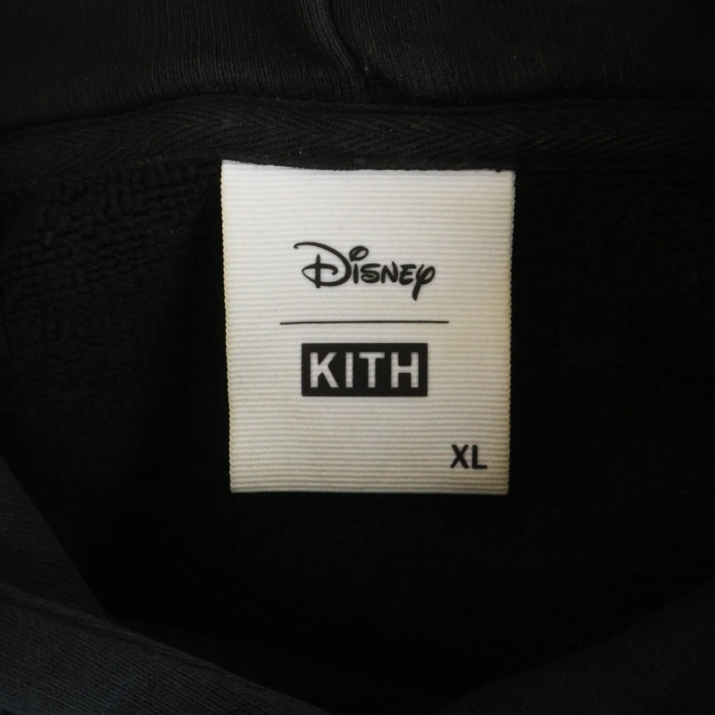 KITH(キス) ×Disney Mickey Classic Logo Hoodie ディズニー ミッキー クラシックロゴ フーディ パーカー 23-070-060-0032-4-0 ブラック