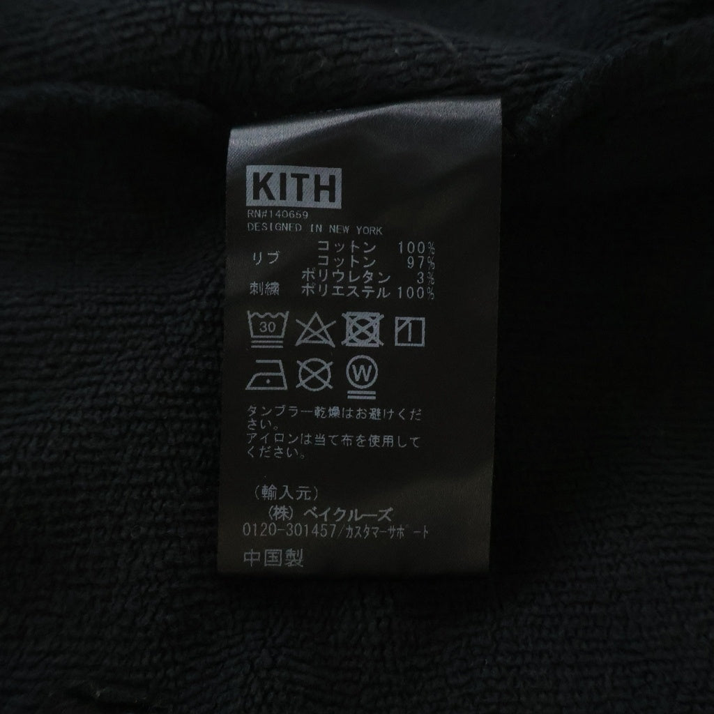 KITH(キス) ×Disney Mickey Classic Logo Hoodie ディズニー ミッキー クラシックロゴ フーディ パーカー 23-070-060-0032-4-0 ブラック
