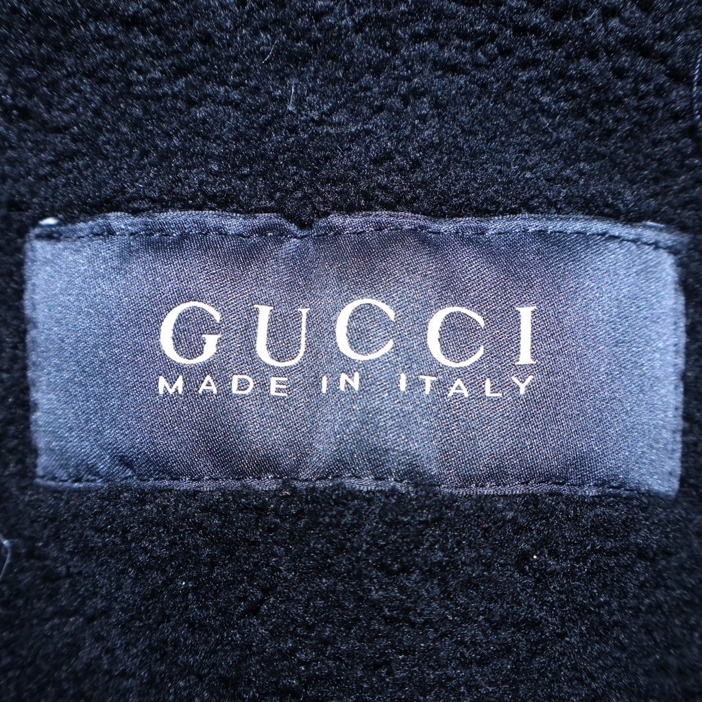 GUCCI(グッチ) 13AW Black Persian Lamb Pea Coat ブラック ペルシャン ラム ファー付き ピーコート ジャケット ブラック 324156 Z6711