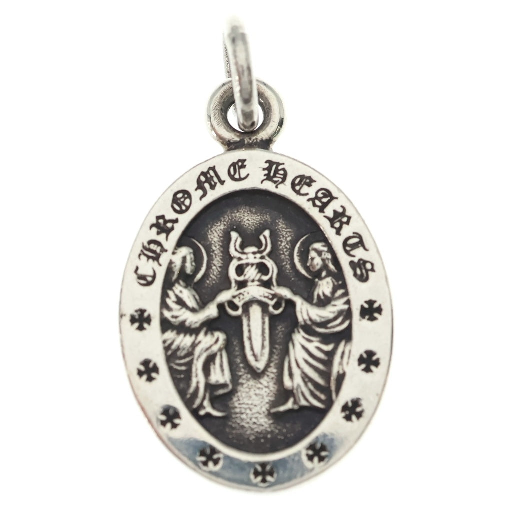 CHROME HEARTS(クロムハーツ) ANGEL MEDAL OVAL オーバルエンジェルメダル ペンダントトップ シルバー BCA207
