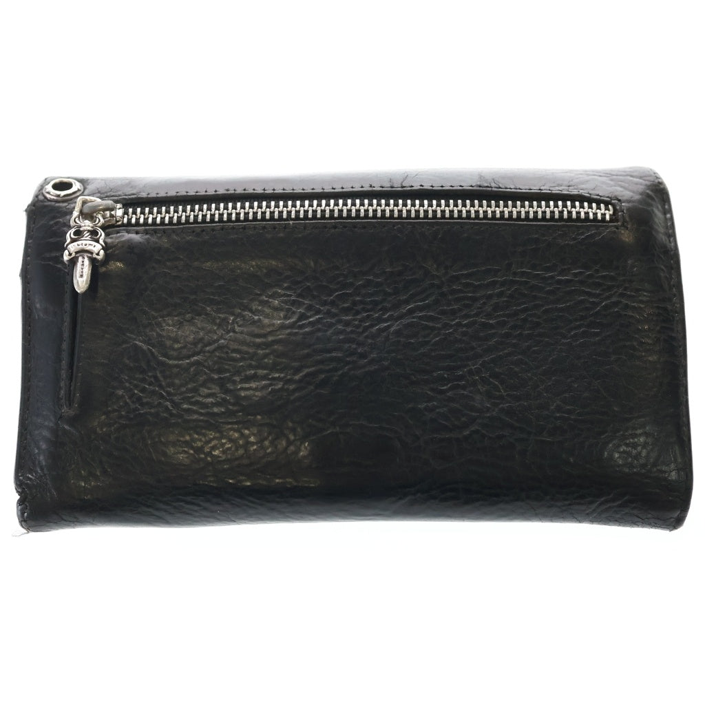CHROME HEARTS(クロムハーツ) WAVE ウェーブ レザーウォレット 財布 ブラック BCA375