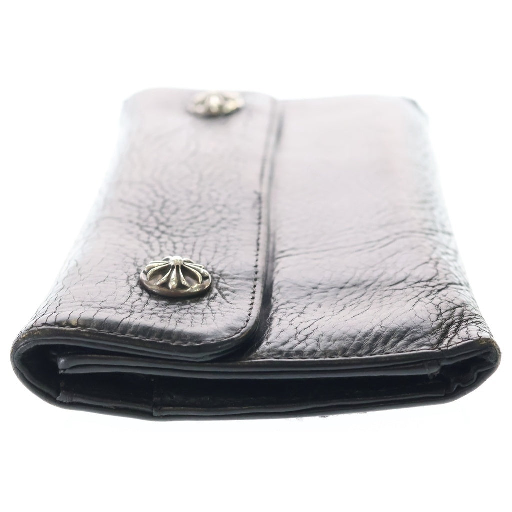 CHROME HEARTS(クロムハーツ) WAVE ウェーブ レザーウォレット 財布 ブラック BCA375