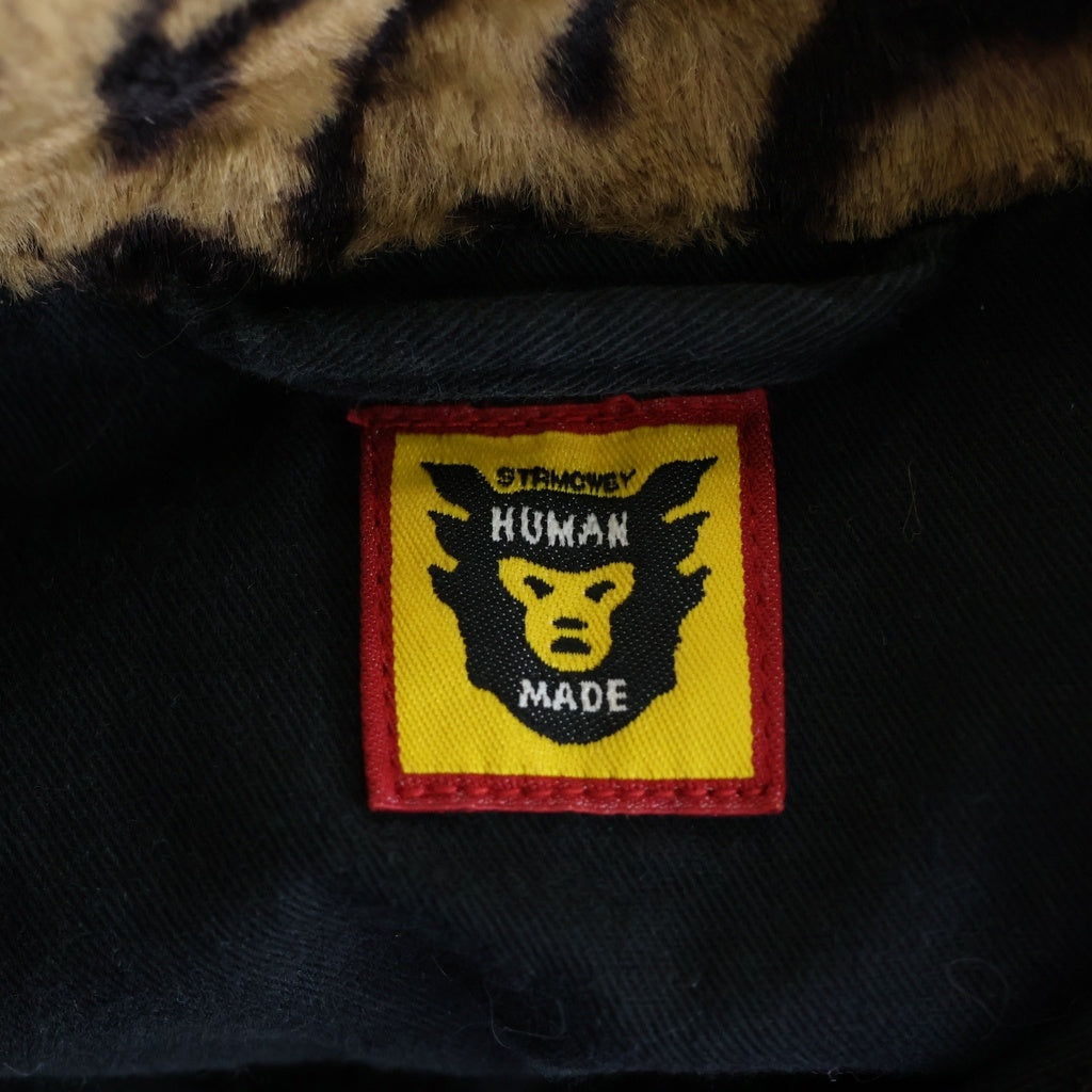 HUMAN MADE ヒューマンメイド LEOPARD DENIM JACKET レオパード デニムジャケット アウター ブラック/ブラウン HUMAN MADE(ヒューマンメイド) LEOPARD DENIM JACKET レオパード