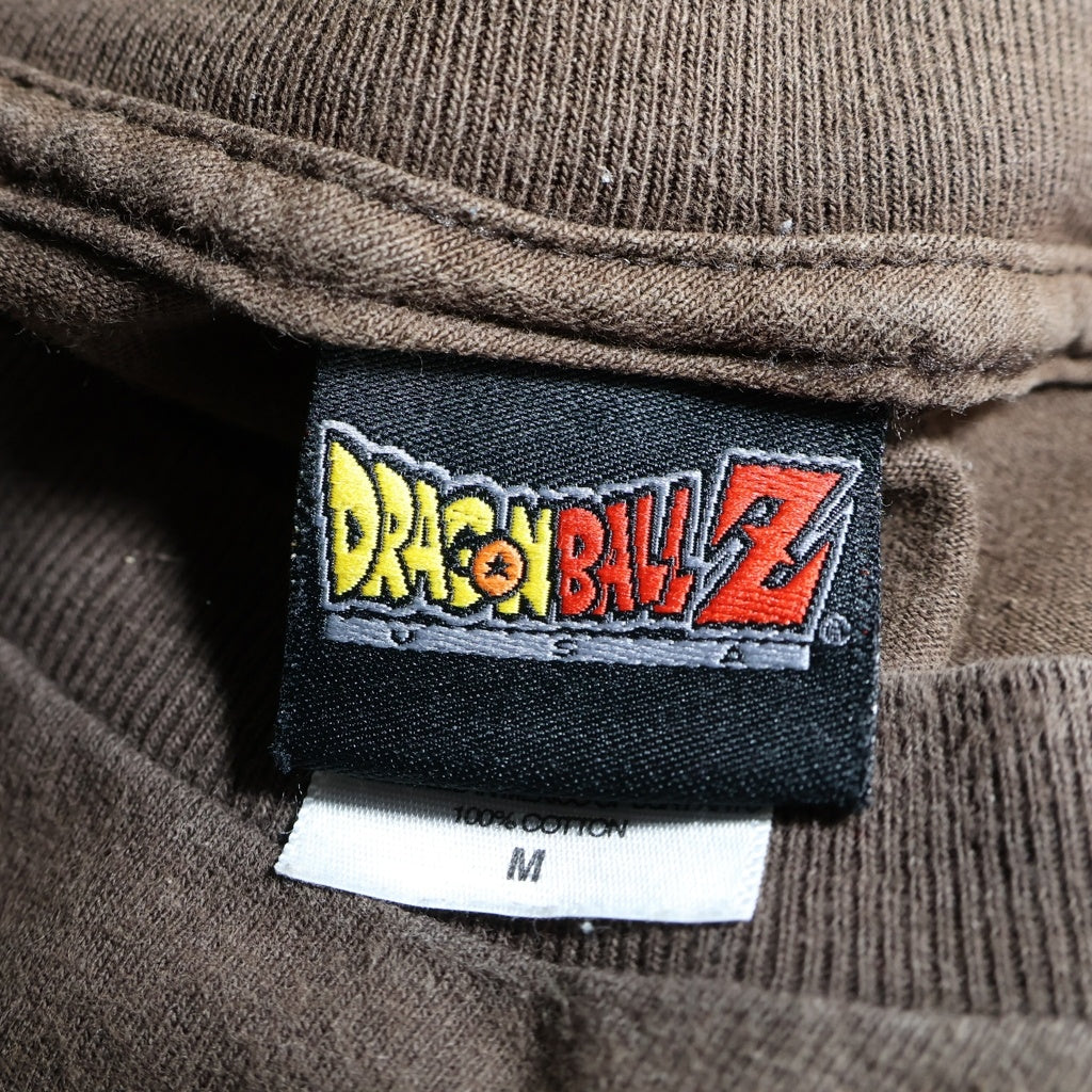 NO BRAND(ノーブランド) 00S Dragon Ball Z BUU'S FURY T-Shirts ドラゴンボールZ ブーフーリーTシャツ キャラプリントクルーネック半袖Tシャツ ブラウン