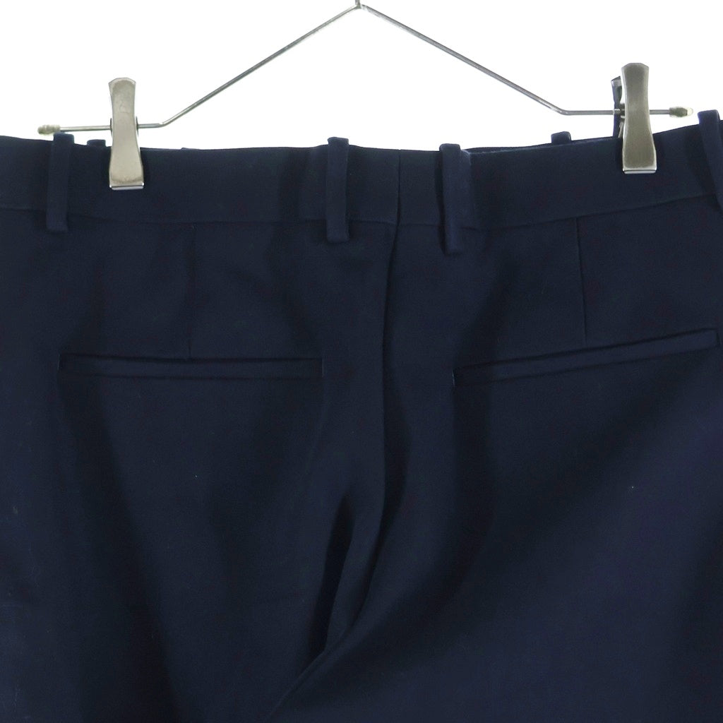 BOTTEGA VENETA(ボッテガヴェネタ) 23SS Cotton Canvas Lace-Up Pants コットンキャンバスレースアップパンツ ハイウエストサイドレーストラウザーズ 729196V0BT0 ネイビー