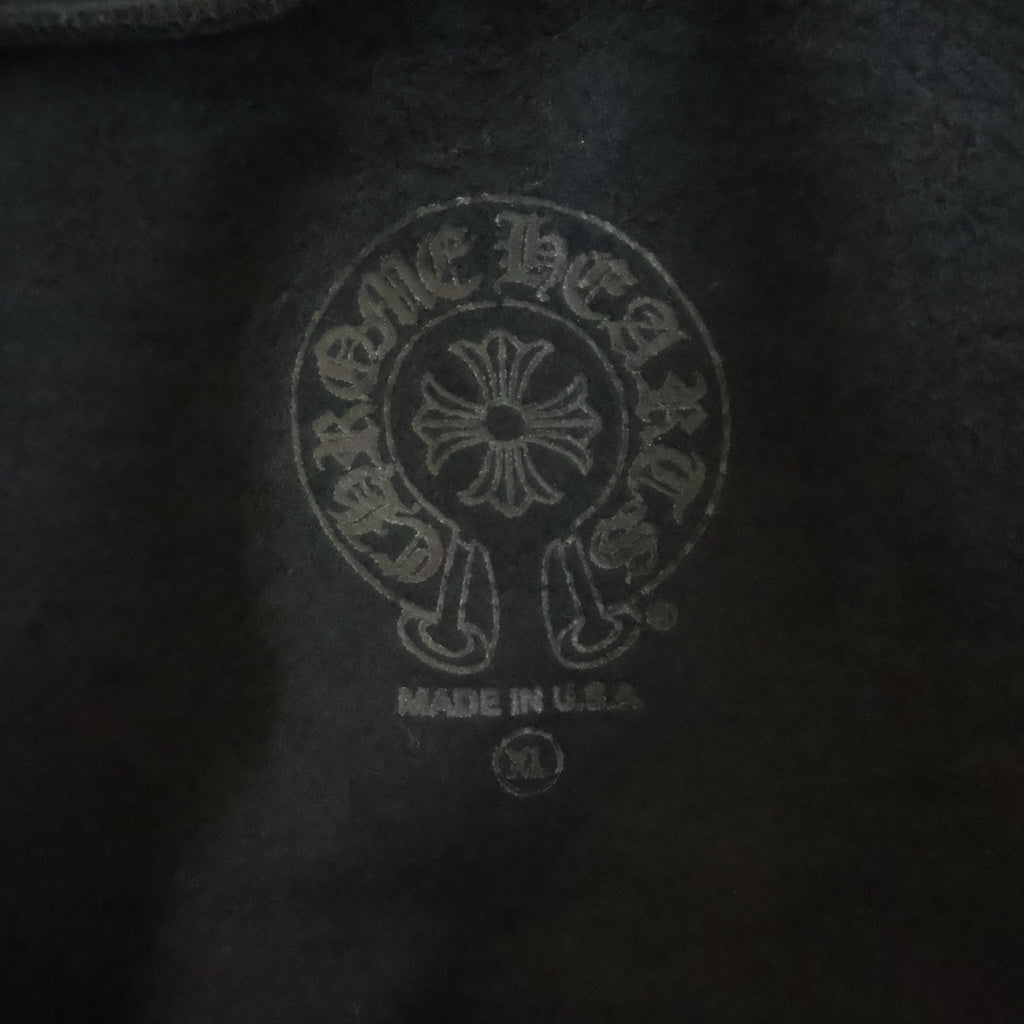 CHROME HEARTS(クロムハーツ) SWTSHRT HD ZIP 東京限定バックホースシュープリントダガージップパーカー フーディ ブラック