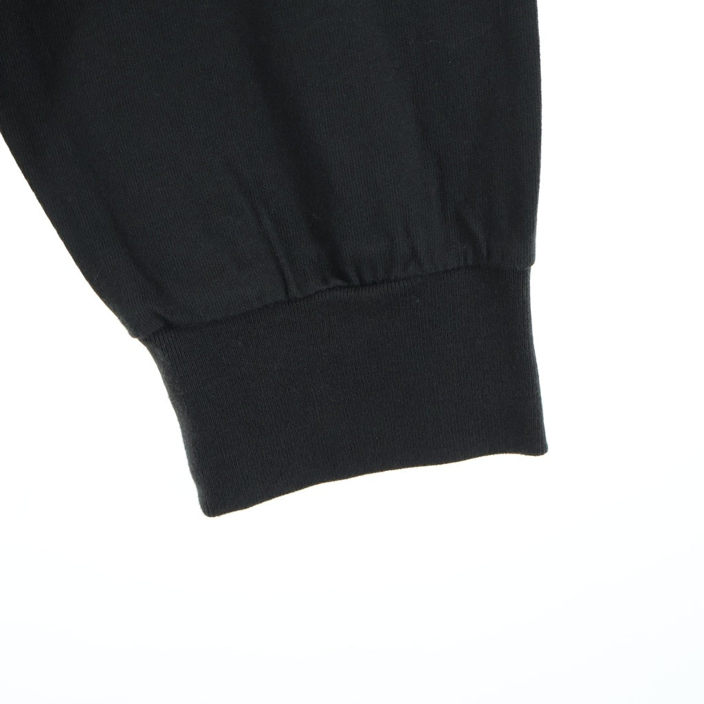 FEAR OF GOD ESSENTIALS(フィアオブゴッド エッセンシャルズ) 1997 Mockneck L/S Tee モックネックロングスリーブTシャツ ロゴフェルト長袖Tシャツ カットソー チャコールグレー