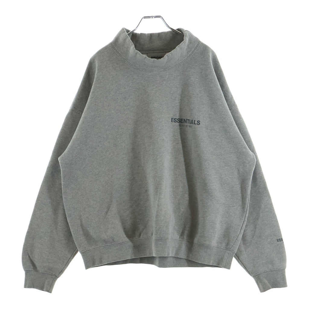 FEAR OF GOD ESSENTIALS(フィアオブゴッド エッセンシャルズ) リフレクトロゴ モックネックプルオーバースウェットトレーナー