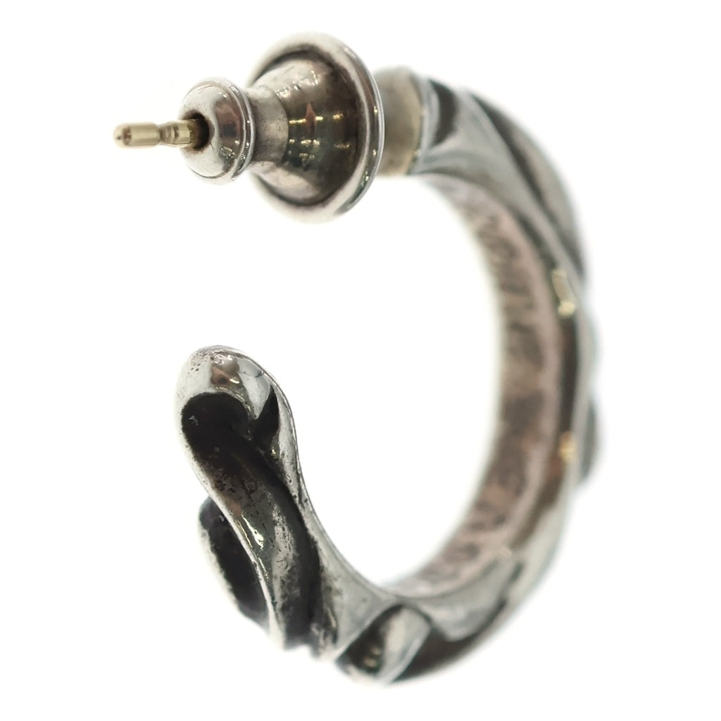 CHROME HEARTS(クロムハーツ) HOOP SCROOL スクロール フープピアス シルバー BCA102 レディース