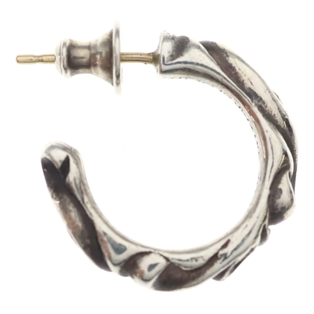CHROME HEARTS(クロムハーツ) HOOP SCROOL スクロール フープピアス シルバー BCA102 レディース