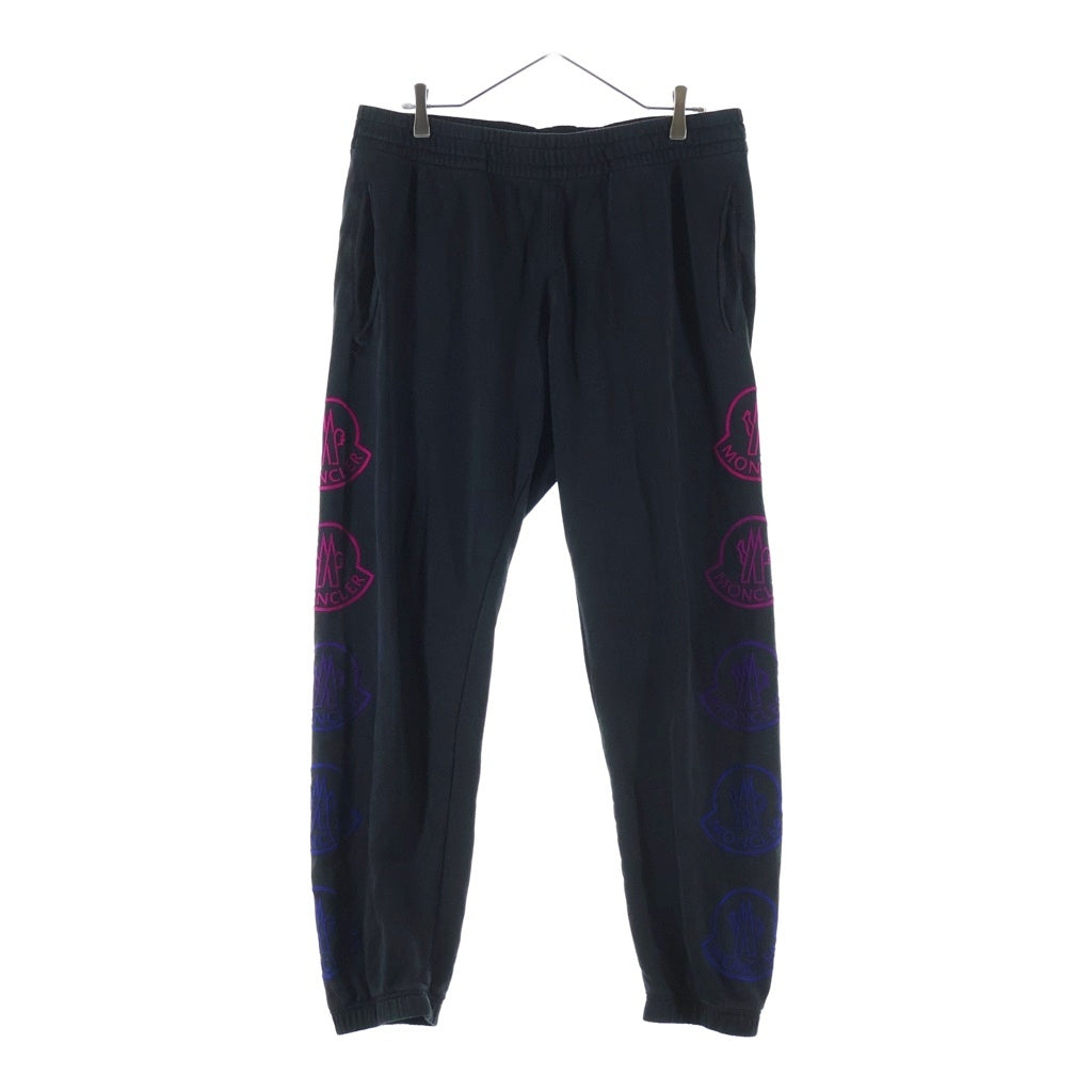 MONCLER(モンクレール) 21AW Side Logo Track Pants サイドロゴトラックパンツ グラデーションスウェットパンツ G20918H00011 ブラック