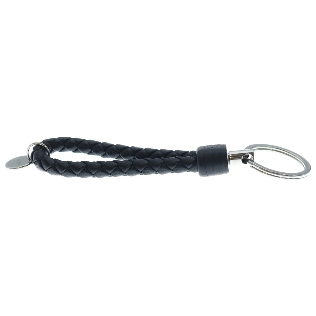 BOTTEGA VENETA(ボッテガヴェネタ) Intrecciato Key Ring イントレチャートキーリング レザーキーホルダー ブラック