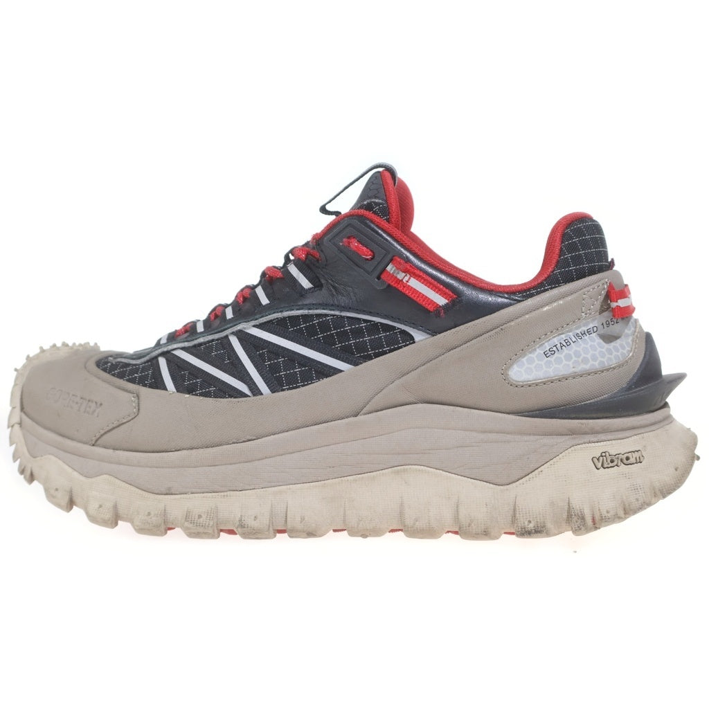 MONCLER(モンクレール) Trailglip GTX トレイルグリップGTX ビブラムソールレースアップトレッキングスニーカー グレー/レッド