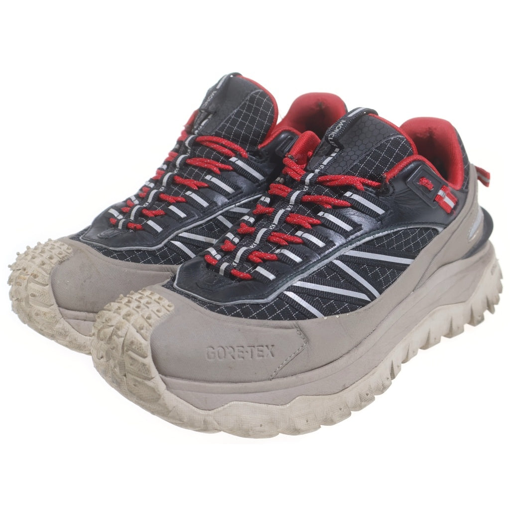MONCLER(モンクレール) Trailglip GTX トレイルグリップGTX ビブラムソールレースアップトレッキングスニーカー グレー/レッド