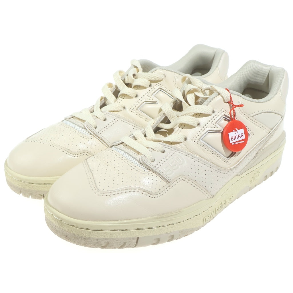 New Balance(ニューバランス) ×AURALEE 550 × オーラリー ローカットスニーカー シューズ BB550AR ホワイト