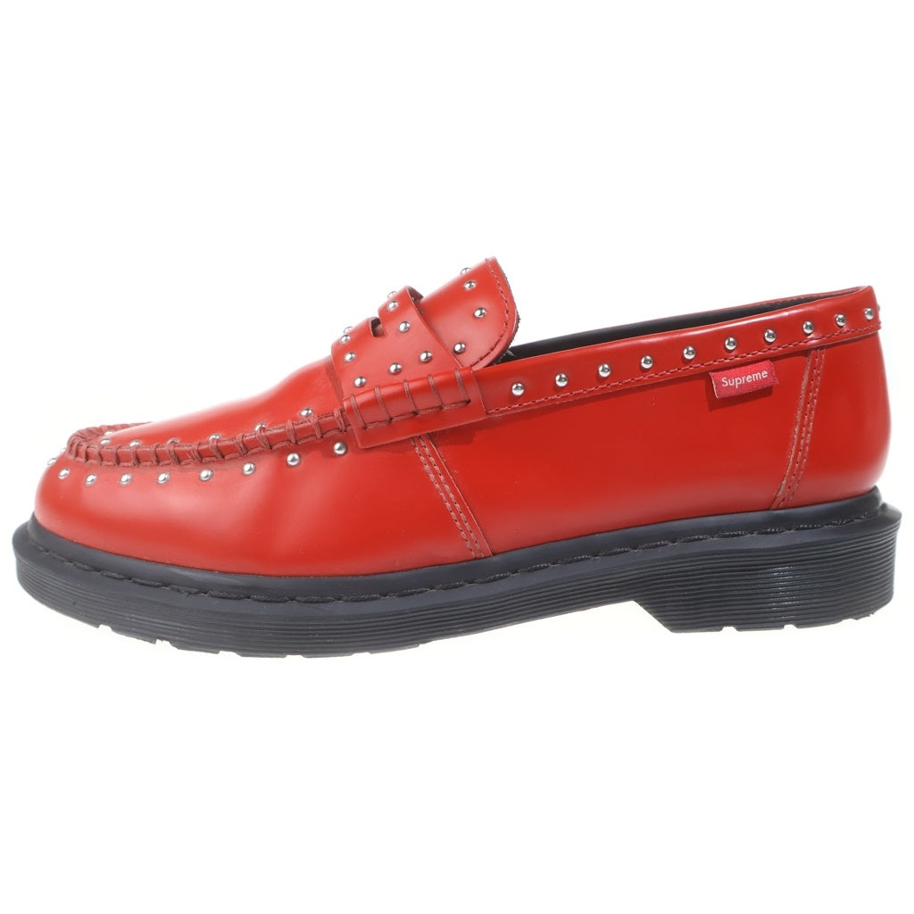 SUPREME(シュプリーム) 25SS × Dr.Martens Studded Penton Loafer × ドクターマーチン スタッズ ペントン ローファー 41873600 レッド