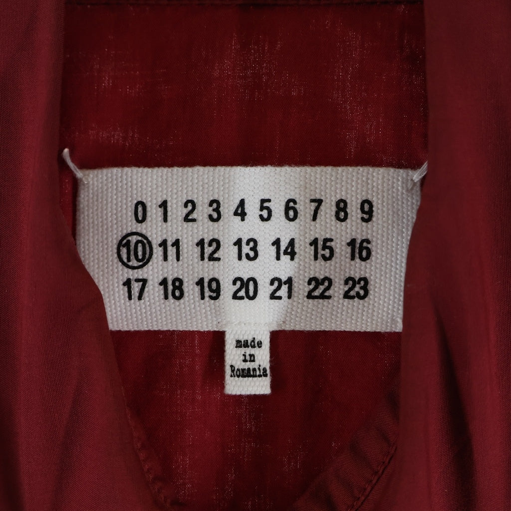 Maison Martin Margiela(メゾンマルタンマルジェラ) 15SS REGULAR COLLAR SHIRT レギュラー カラー 長袖シャツ S30DL0283 レッド