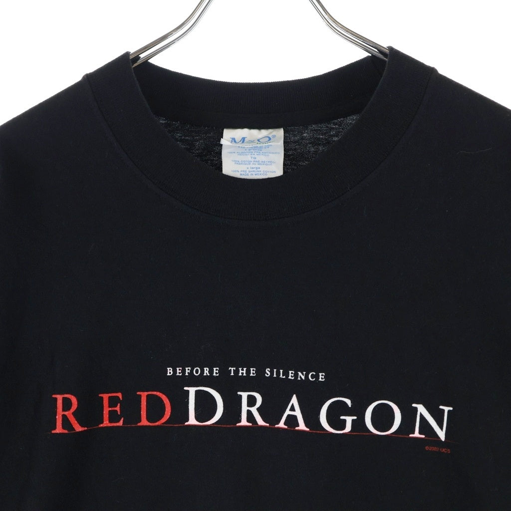 VINTAGE(ヴィンテージ) 00S RED DRAGON MOVIE T-Shirts レッドドラゴンムービーTシャツ 両面プリントクルーネック半袖Tシャツ ブラック