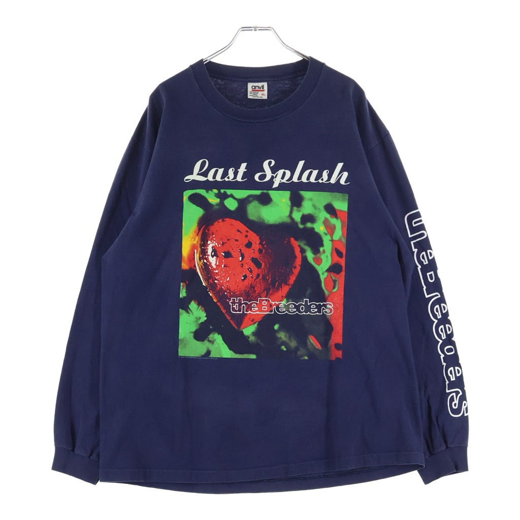 VINTAGE(ヴィンテージ) 90S THE BREEDERS 1993 LAST SPLASH L/S T-Shirts ザブリーダーズ ラストスプラッシュ 両面プリントクルーネック長袖Tシャツ ネイビー