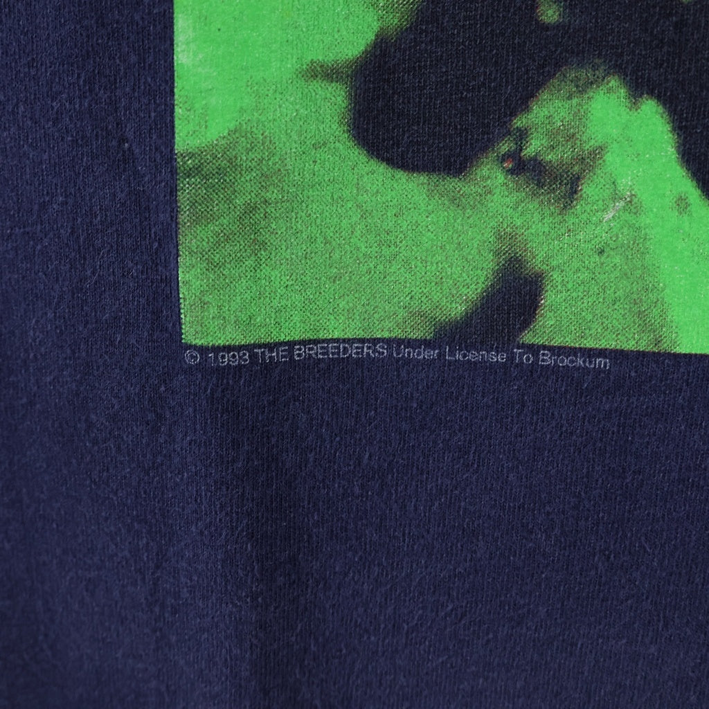 VINTAGE(ヴィンテージ) 90S THE BREEDERS 1993 LAST SPLASH L/S T-Shirts ザブリーダーズ ラストスプラッシュ 両面プリントクルーネック長袖Tシャツ ネイビー